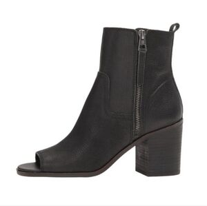 NEW Lucky Brand Kamren Ankle Leather Heels Open Toe shoes boots sandals